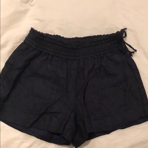 J. Crew Navy Linen Shorts